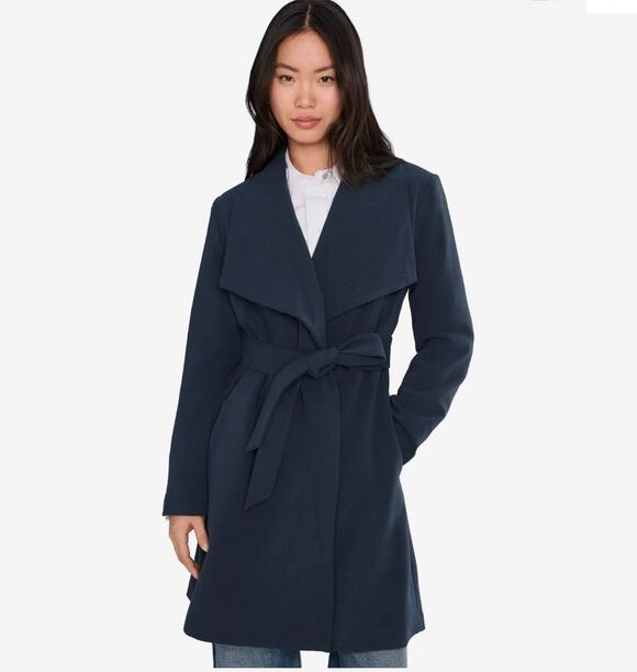 Lauren Ralph Lauren Jackets & Blazers - Lauren Ralph Lauren Navy Belted Drape Front Wrap Jacket S (NWOT)